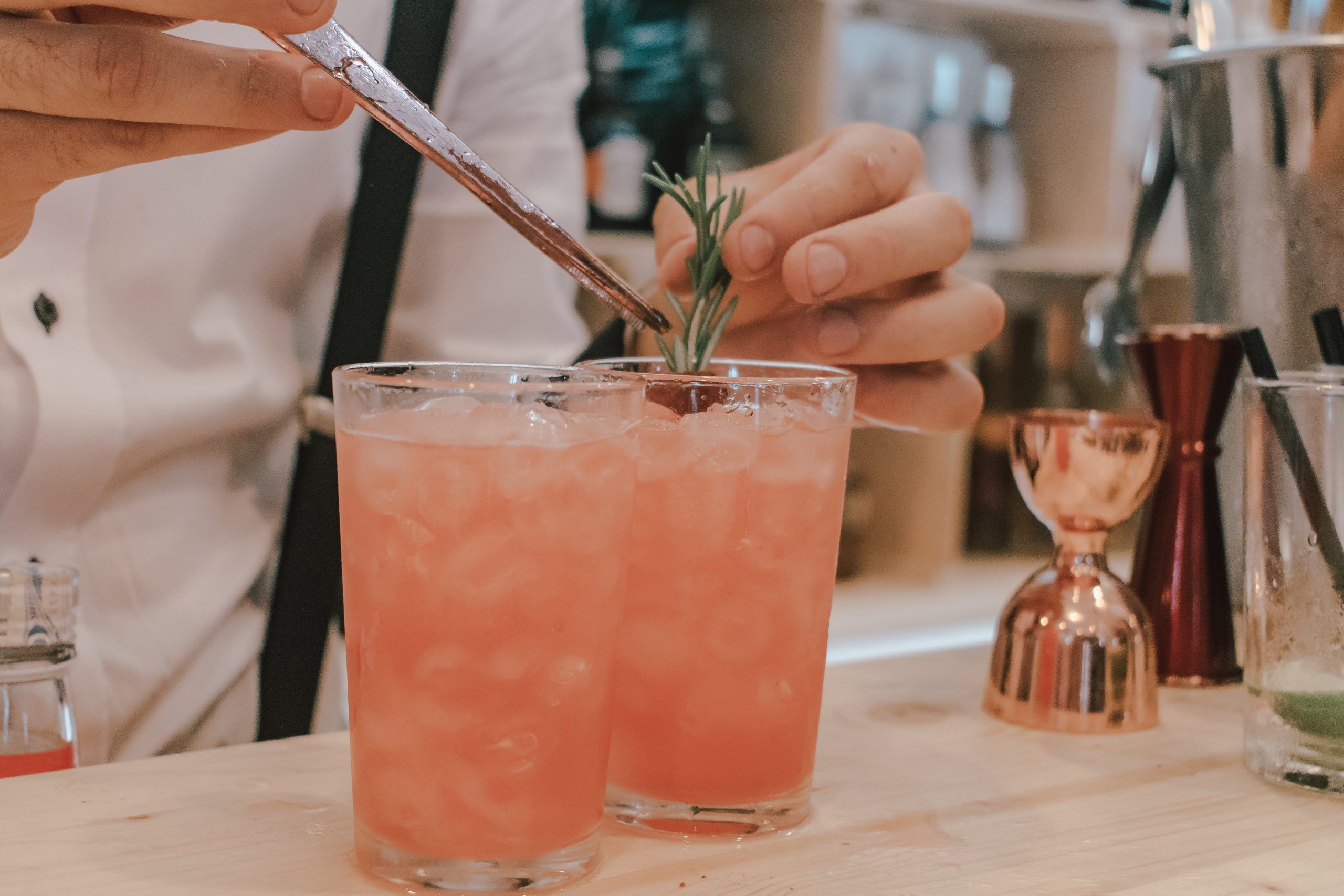 Decoración en los cocktails